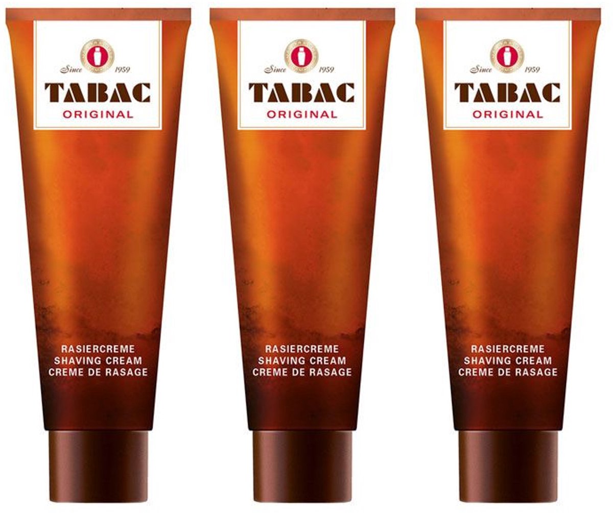 Tabac Original Shaving Cream Tube 3 x 100 ml - Voordeelverpakking