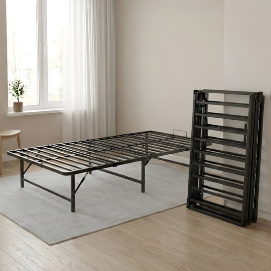 Best Life Opvouwbaar Bedframe 90x200 - Vouwbed - Opklapbed - Logeerbed - Eenpersoonsbed