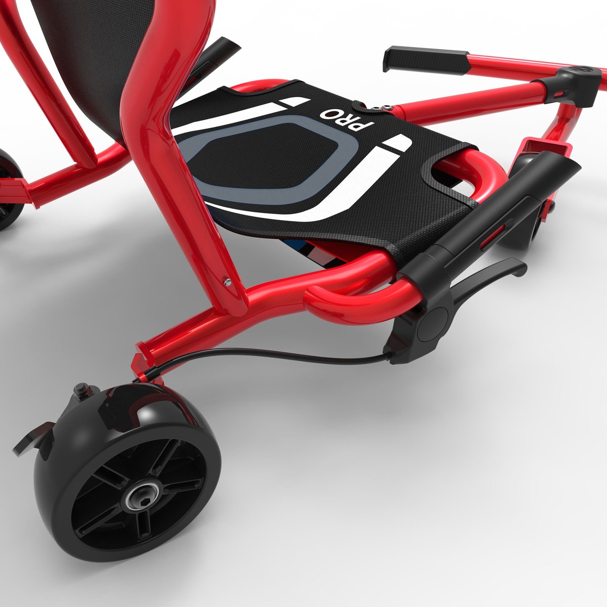 EzyRoller Pro X skelter - Waveroller van 10 tot 17+ jaar - Vanaf 135 cm en tot 80 kg - Verstelbare driewieler - Rood — afbeelding 2