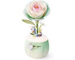 Robotime Minty Camellia Lamp - ROKR Floral Art Series - AF02S - Nachtlamp - Bloem - Bouwpakket - Cadeautip