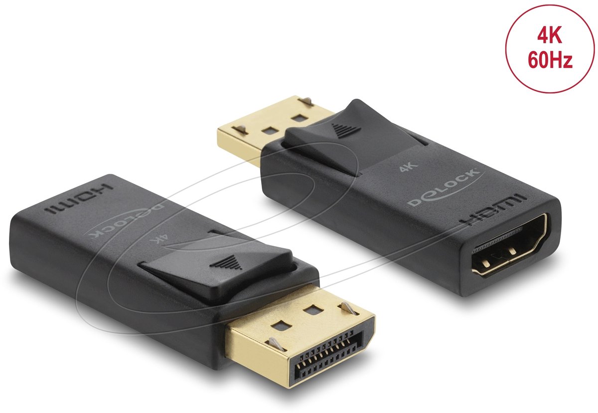 Delock Active DisplayPort 1.2 to HDMI Adapter 4K with HDR function