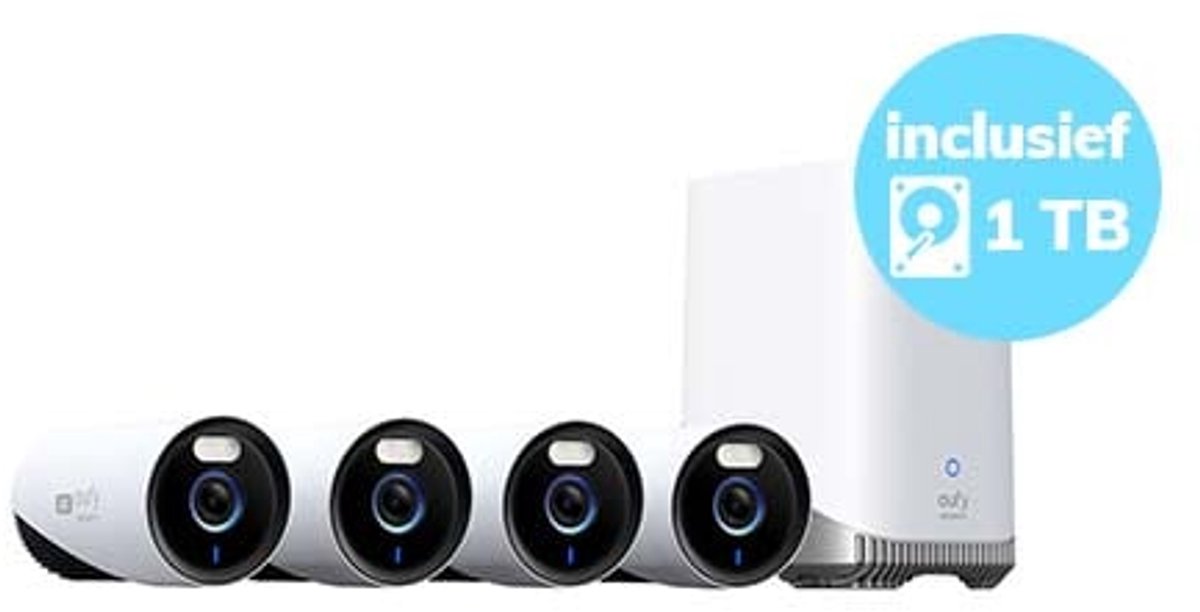 eufy E330 Buitencamera 4-Pack met 4K Ultra HD-resolutie - Product - €527,00