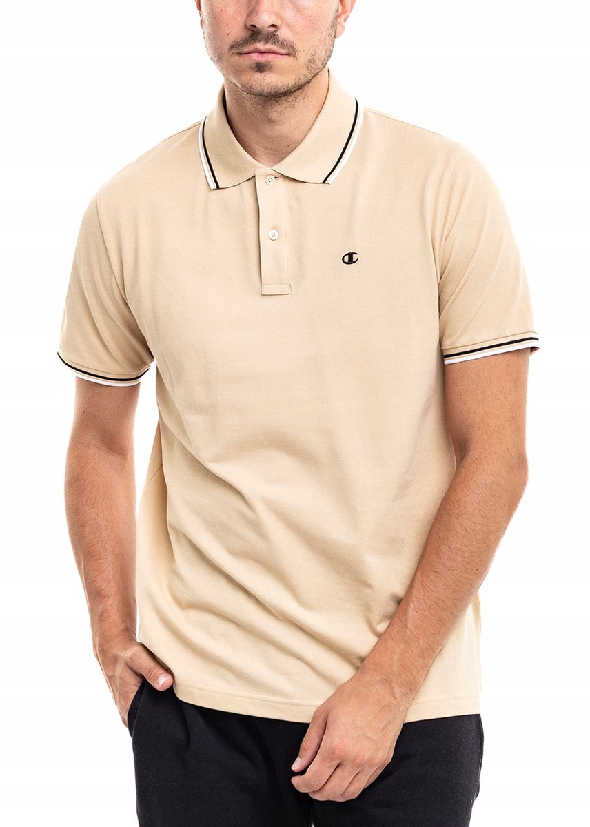 Champion Poloshirt Heren – Katoen Beige