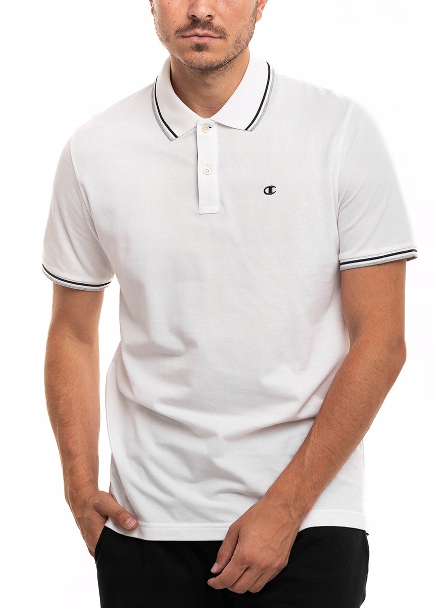 Champion Poloshirt Heren – Katoen Wit