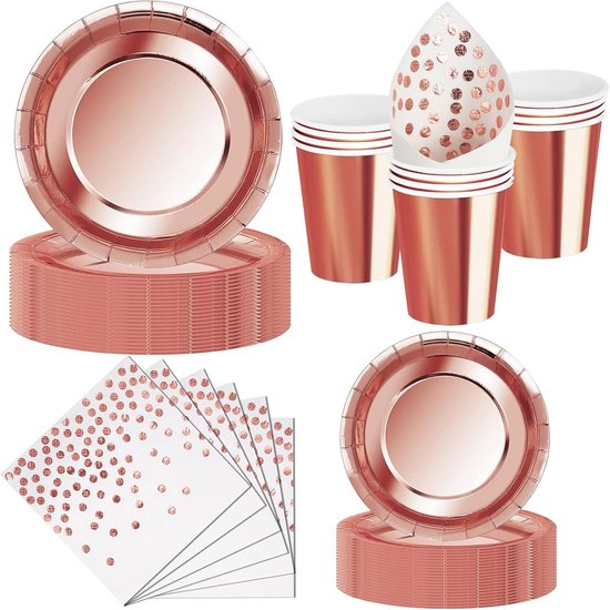 luxe-wegwerpservies-set-roze-goud-voor-10-personen-50-delen-borden