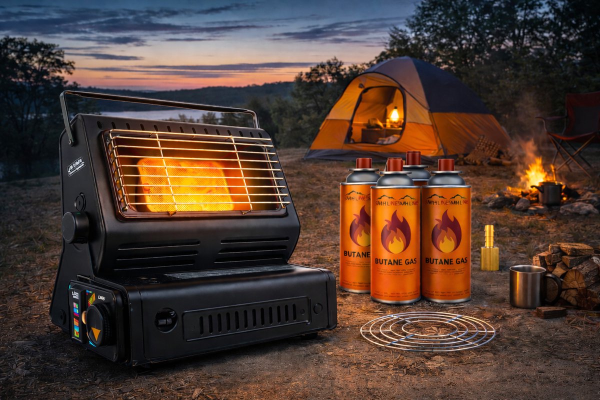 SMH LINE® Gaskachel - 2in1 - Incl. 28 Gasbussen - Heater - Kachel - Terrasverwarmer - Camping gaskachel - Gas Heater - Verstelbaar - Draagbaar – foto 8