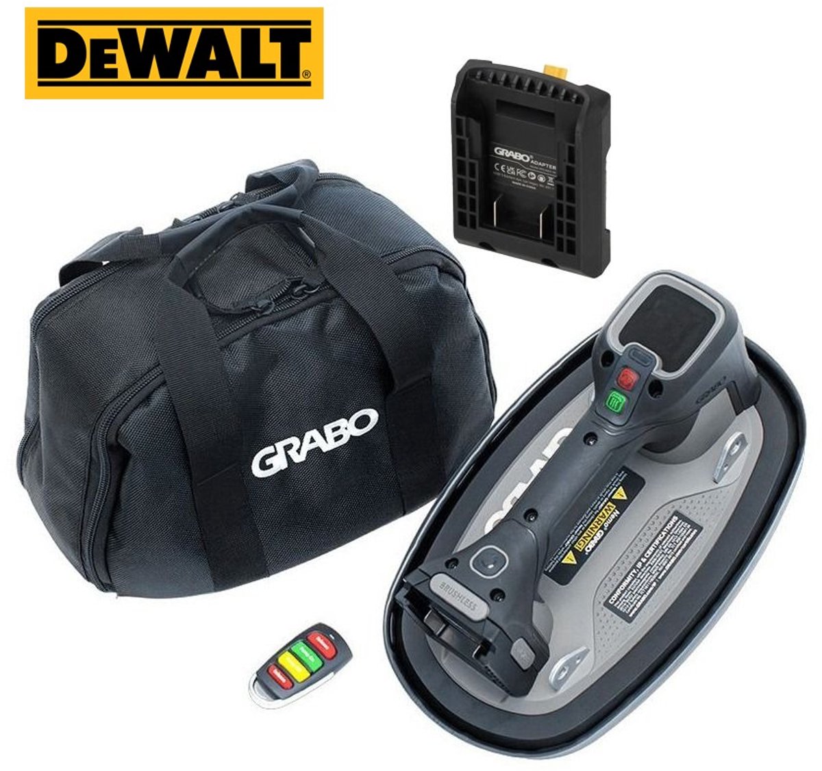 Grabo Pro Brushless in Tas met DeWalt 18V accu aansluiting