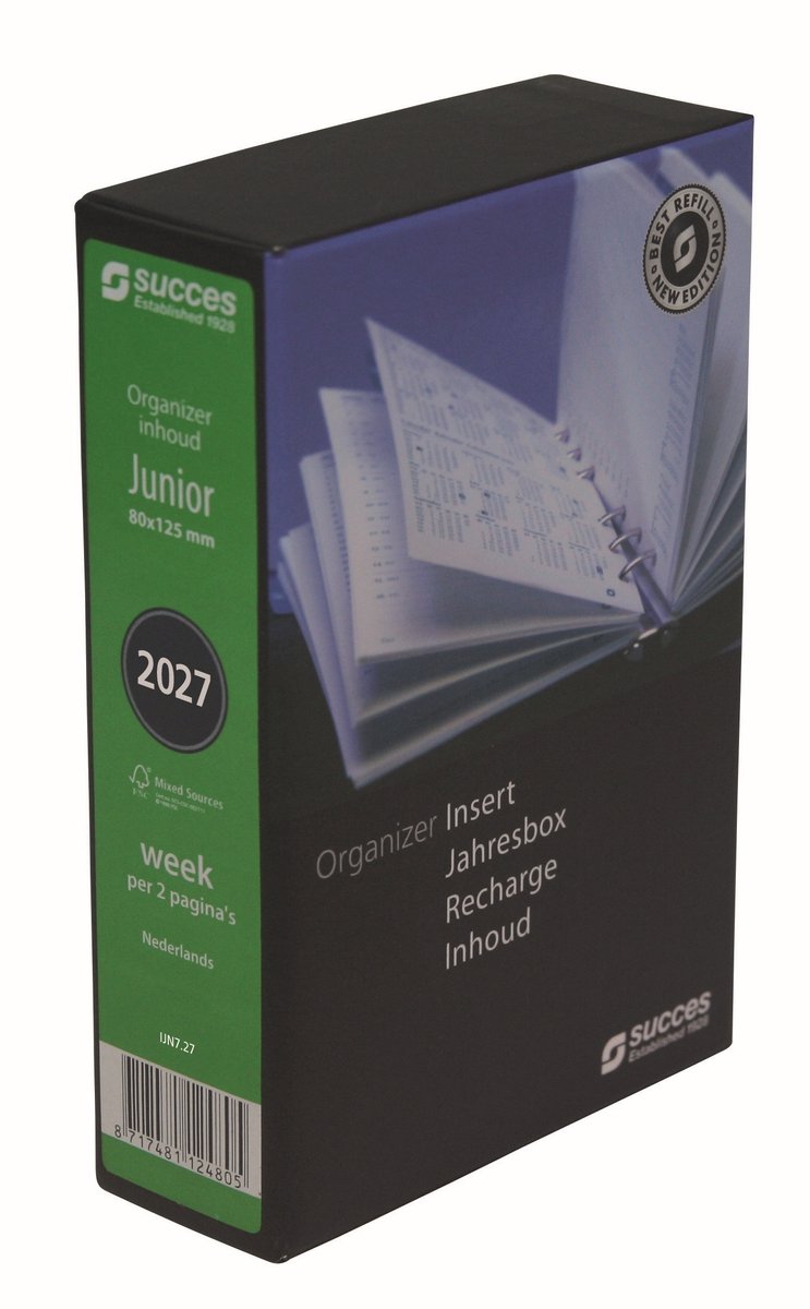 Succes Organizing Systems | Inhoud | Losbladig | Junior | 7 dagen-2 pagina's | Nederlandstalig | 2027 |