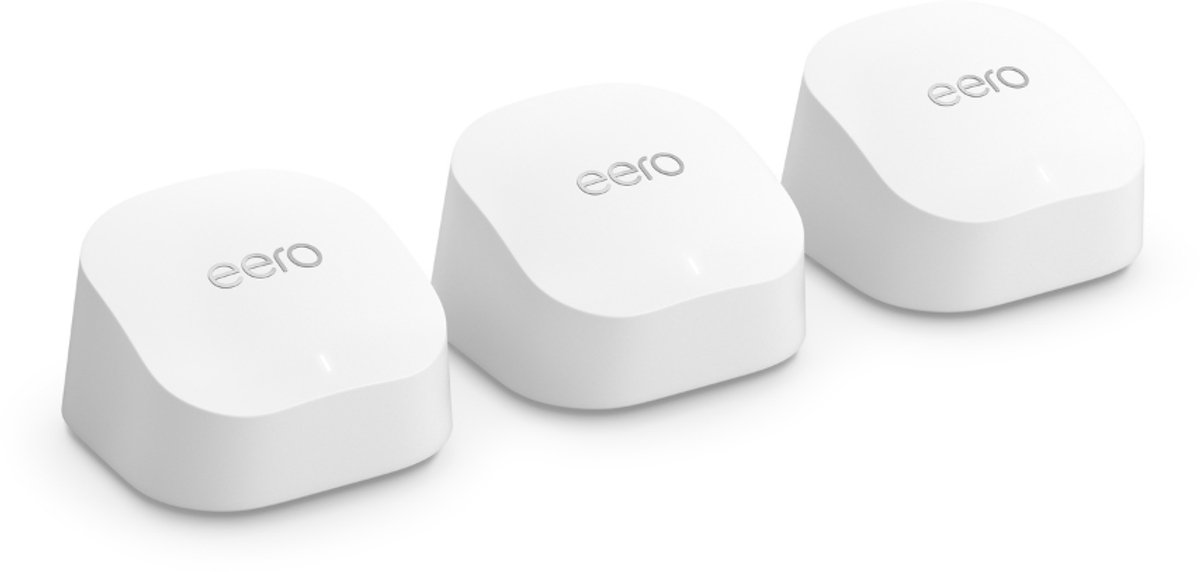 eero 6+ WiFi 6 mesh router met Zigbee smart home hub - 3 stuks