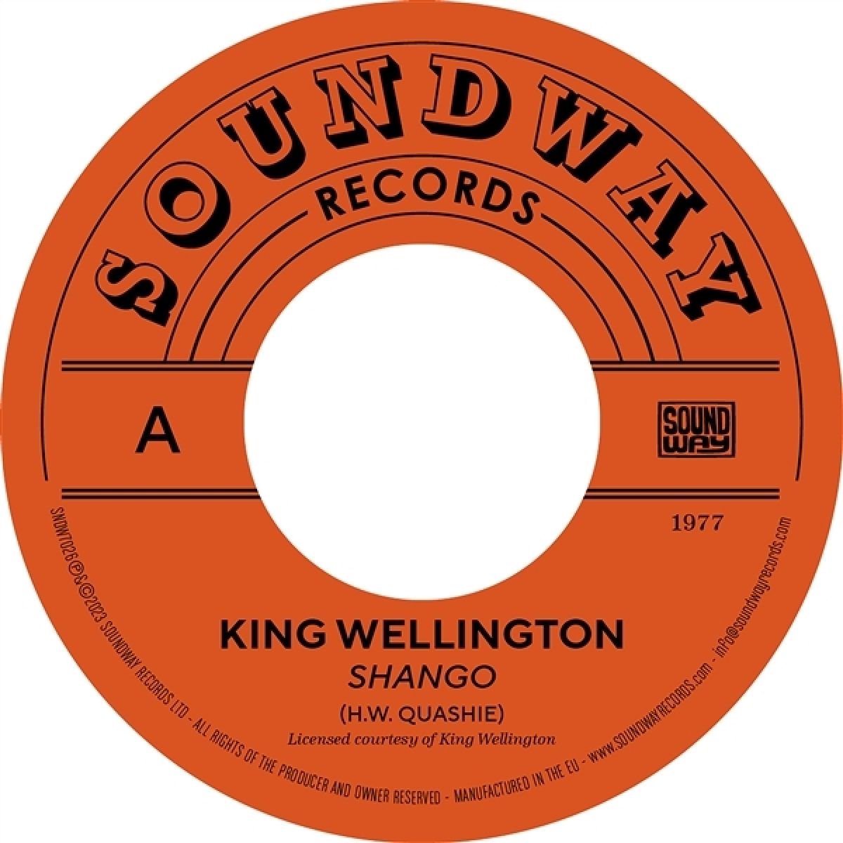 King Wellington & Frends - Shango/Mystery Music (7" Vinyl Single)