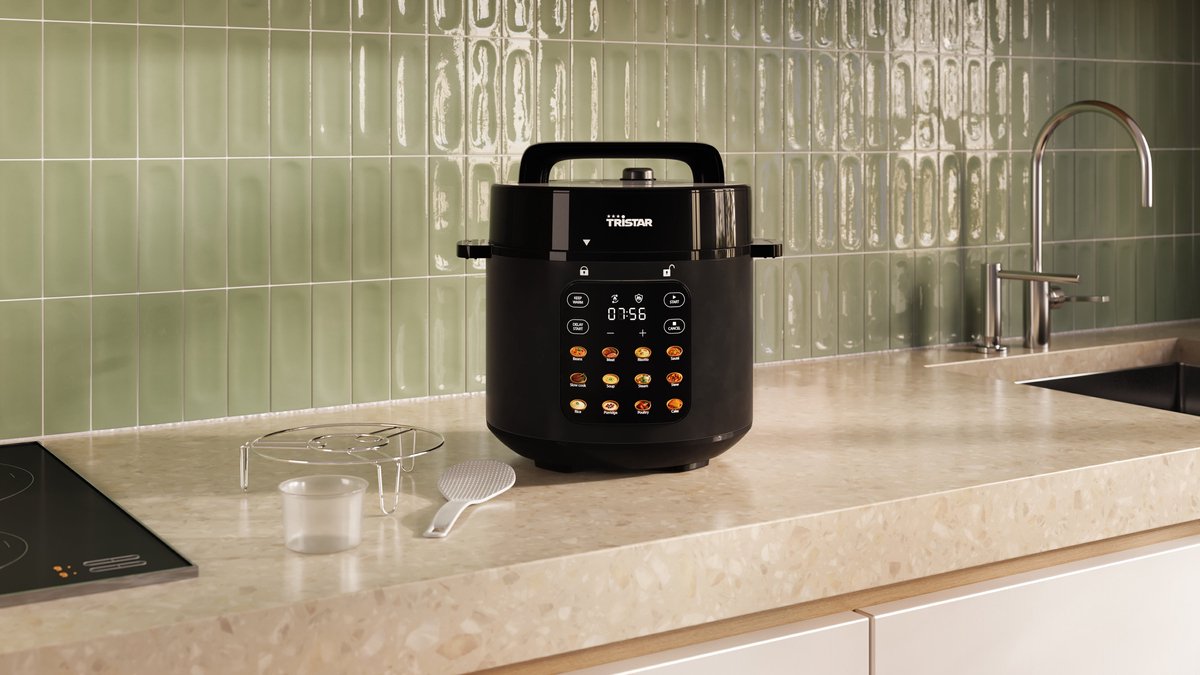 Tristar RK-6160 - Rijstkoker met stomer - Multicooker - 6L - Snelkookpan - 1000W - Zwart – foto 6