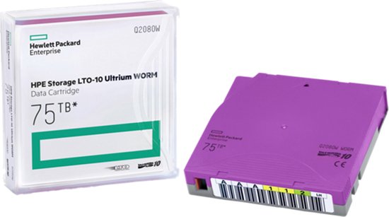 HPE LTO Ultrium 10 - back-up data tape - 30TB / 75TB - Q2080A