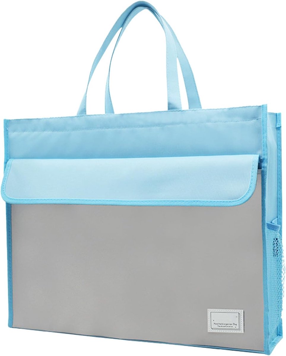 Documententas - Opbergtas - A3 Documenten - Grote Capaciteit - 48.5 x 12 x 38 cm - Blauw
