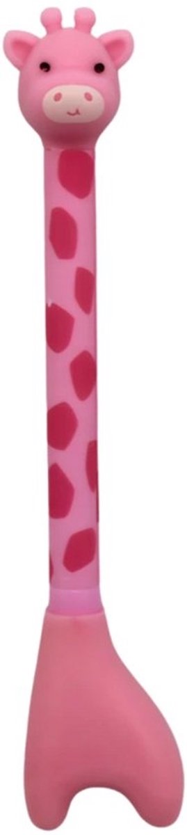 Pen Giraf Roze – Leuke Dieren Balpen voor Kinderen – Schattige Kinderpen in Giraffe Vorm – Cadeau & School