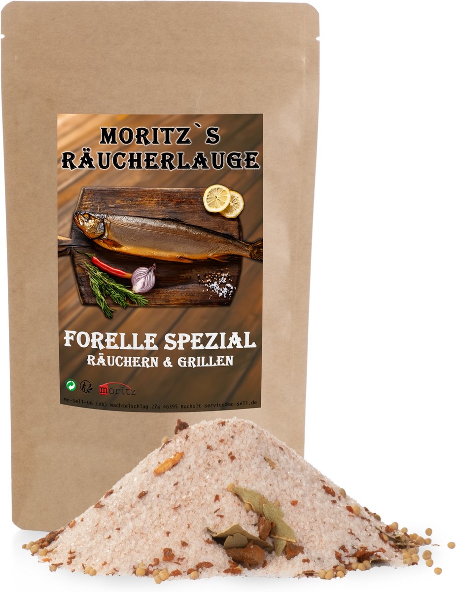 Rookzout forel speciaal 600g pekelmix kruiden voor roken vis vlees kaas