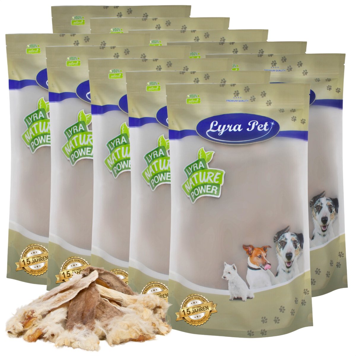 10 kg Lyra Pet® konijnenoren met vacht