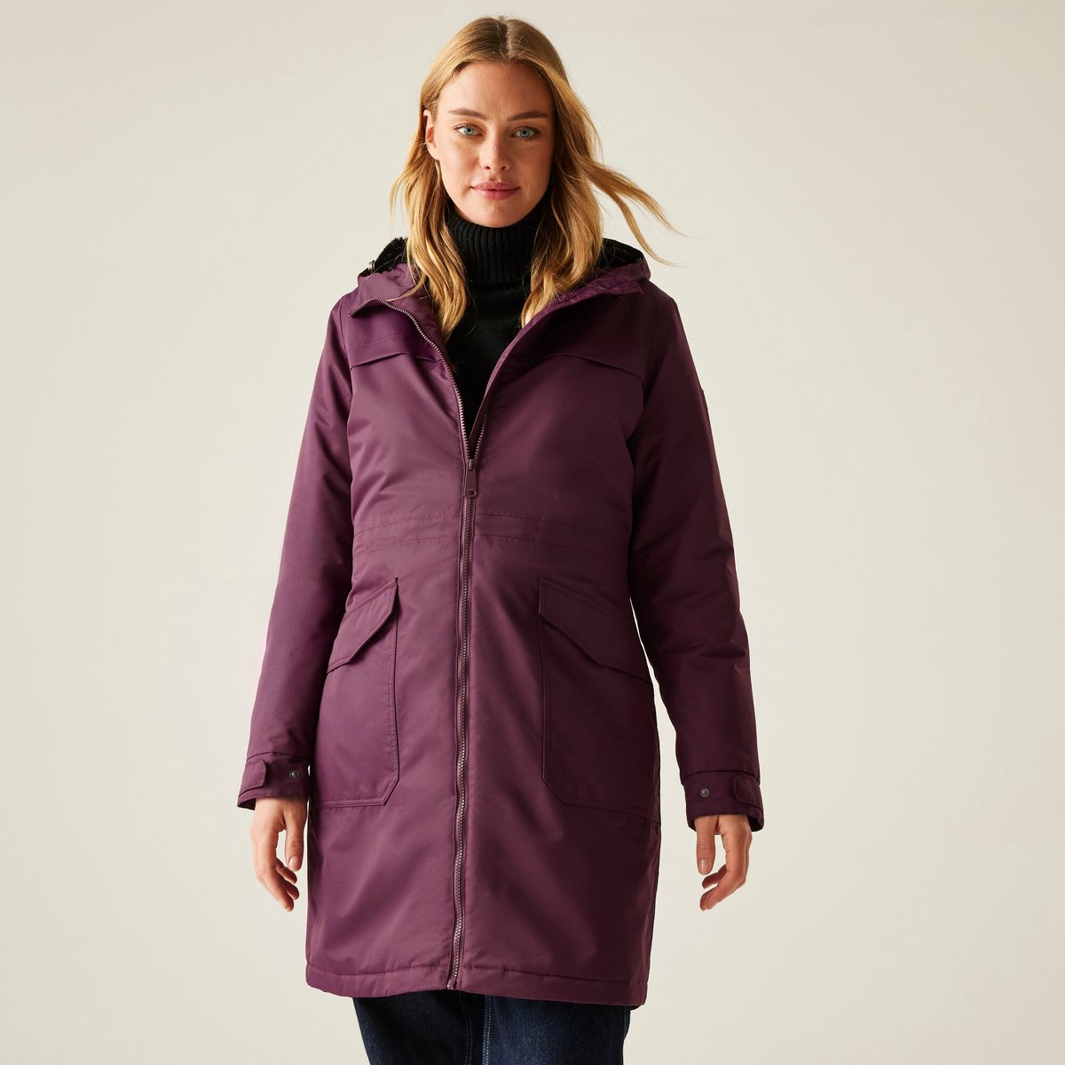 Regenjas Wandelen Dames Waterproof Ademend Lichtgewicht Romine II Rood