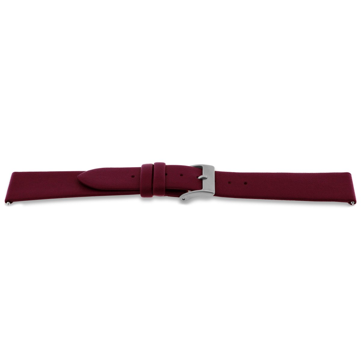 Horlogeband G760 Karmozijn rood Leder 20x18mm