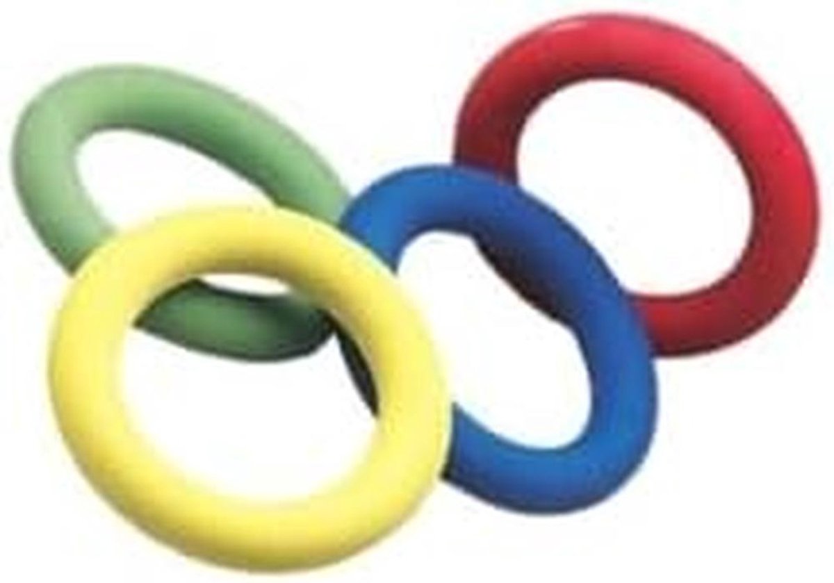Schuimrubber Ring - Trainingsring Tennis - Sport Training - Lichtgewicht Materiaal - 17 cm Diameter - Geel