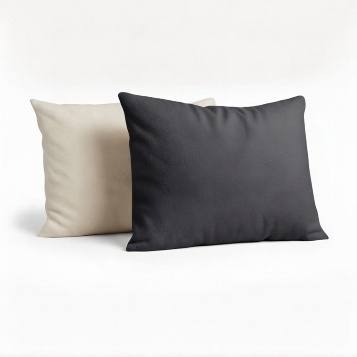 Y-NOT Signature Jersey Kussenslopen Set - Fleece Antra/Greige - 60x70 cm - 2-pack - Zachte Kussenhoezen voor Comfortabele Nachtrust