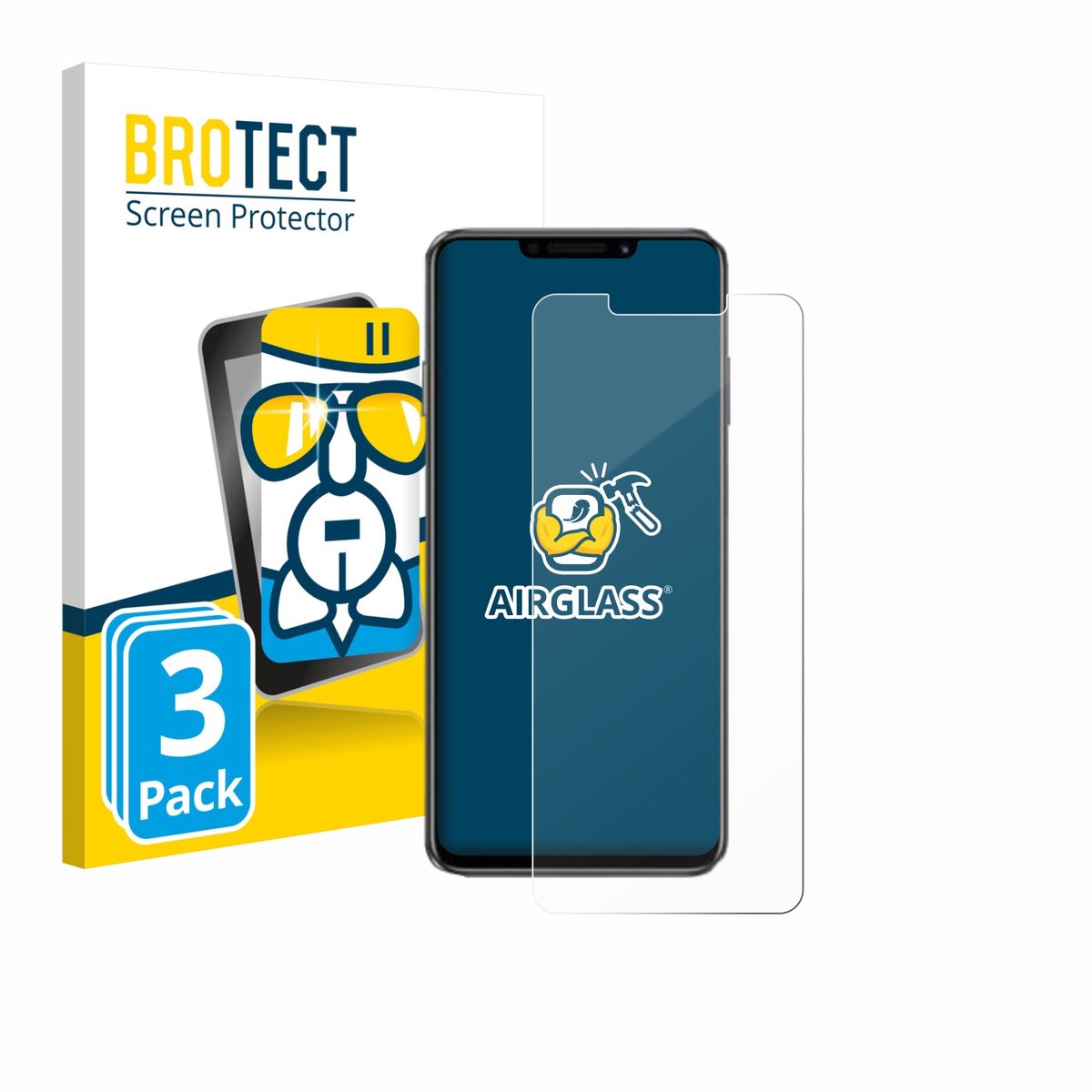 Screenprotector 3 Stuks voor Huawei Enjoy 60X Beschermglas transparant