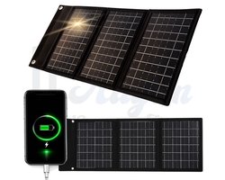 Draagbaar Zonnepaneel 20W – Opvouwbaar Solar Paneel met USB-A & USB-C – Camping, Outdoor & Powerbank Oplader –zonnepaneel – zonnepaneel opvouwbaar – zonnepaneel draagbaar – usb zonnepaneel – camping zonnepaneel – outdoor oplader zonne energie – 84862