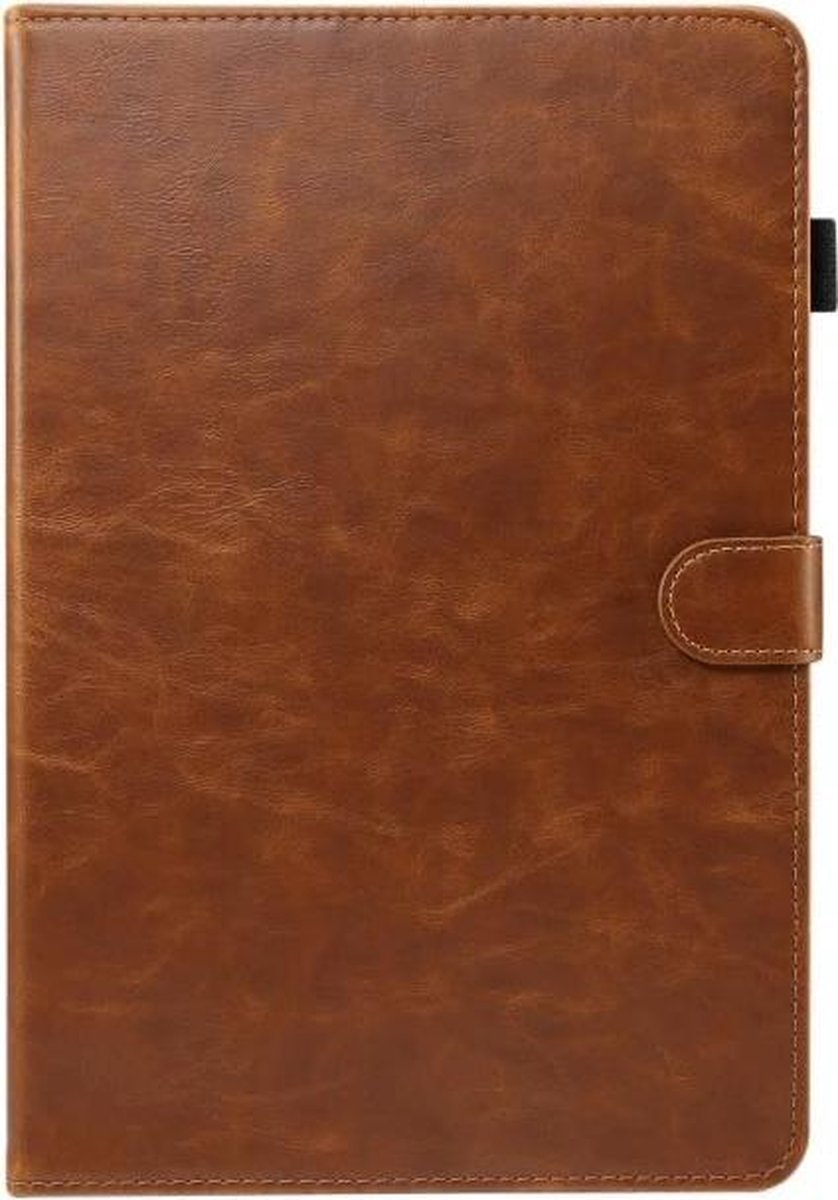DrPhone IPH1 iPad 10.2 (2019 / 2020 / 2021) Hoes – PU Lederen Case – Penhouder – Standfunctie – Kaartsleuf – Bruin