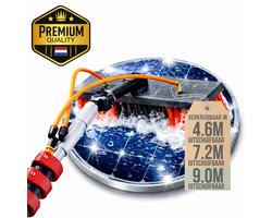 Aqualita® Telescopische Wasborstel 9M - Telescoopsteel Ramenwassen - Ramenwasser Telescopisch - Raamwisser met Telescoopsteel - Schrobber - Autowassen - Zonnepanelen Reiniger - Boeiboorden - Overkapping - Serre - Glazenwasserset - Zeepdispenser
