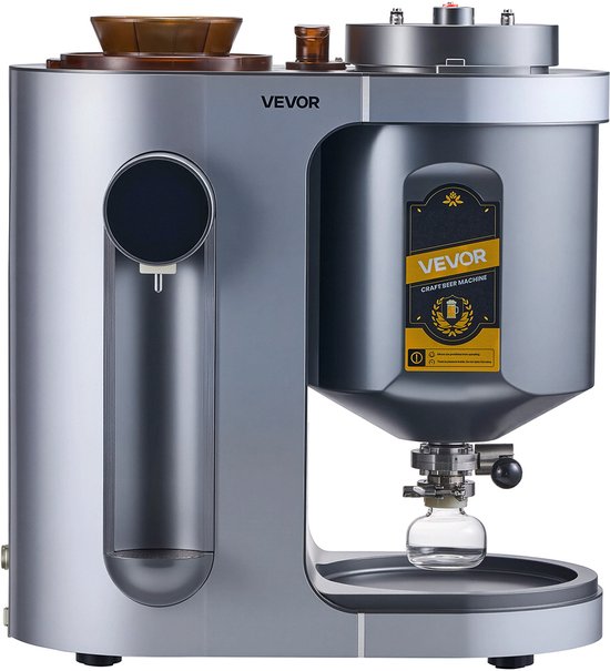 VEVOR Automatisch Bierbrouwsysteem 13 L, 1500 W Bierbrouwmachine, Alles-in-één Thuisbrouwsysteem met Maisch- en Kookinrichting, Binnentank van 304 Roestvrij Staal, Zelf Bier Brouwen van Merkloos — afbeelding 2