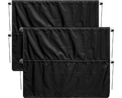 Zonnescherm voor babyauto's - Zonwering Auto - Zonwering Zijruiten - Zelfklevend - Isolerend gordijn voor auto-interieur - 2 stuks - 65 x 50 cm