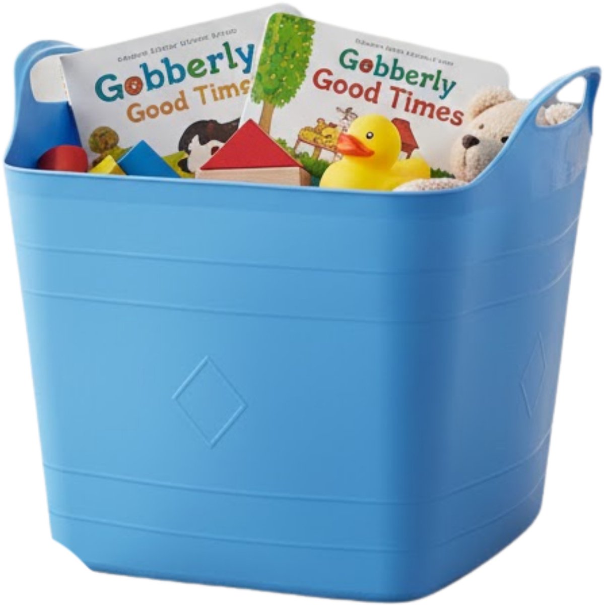 Storage solutions speelgoedmand - blauw - 25 l - kunststof - 40 x 35 cm - opbergmand