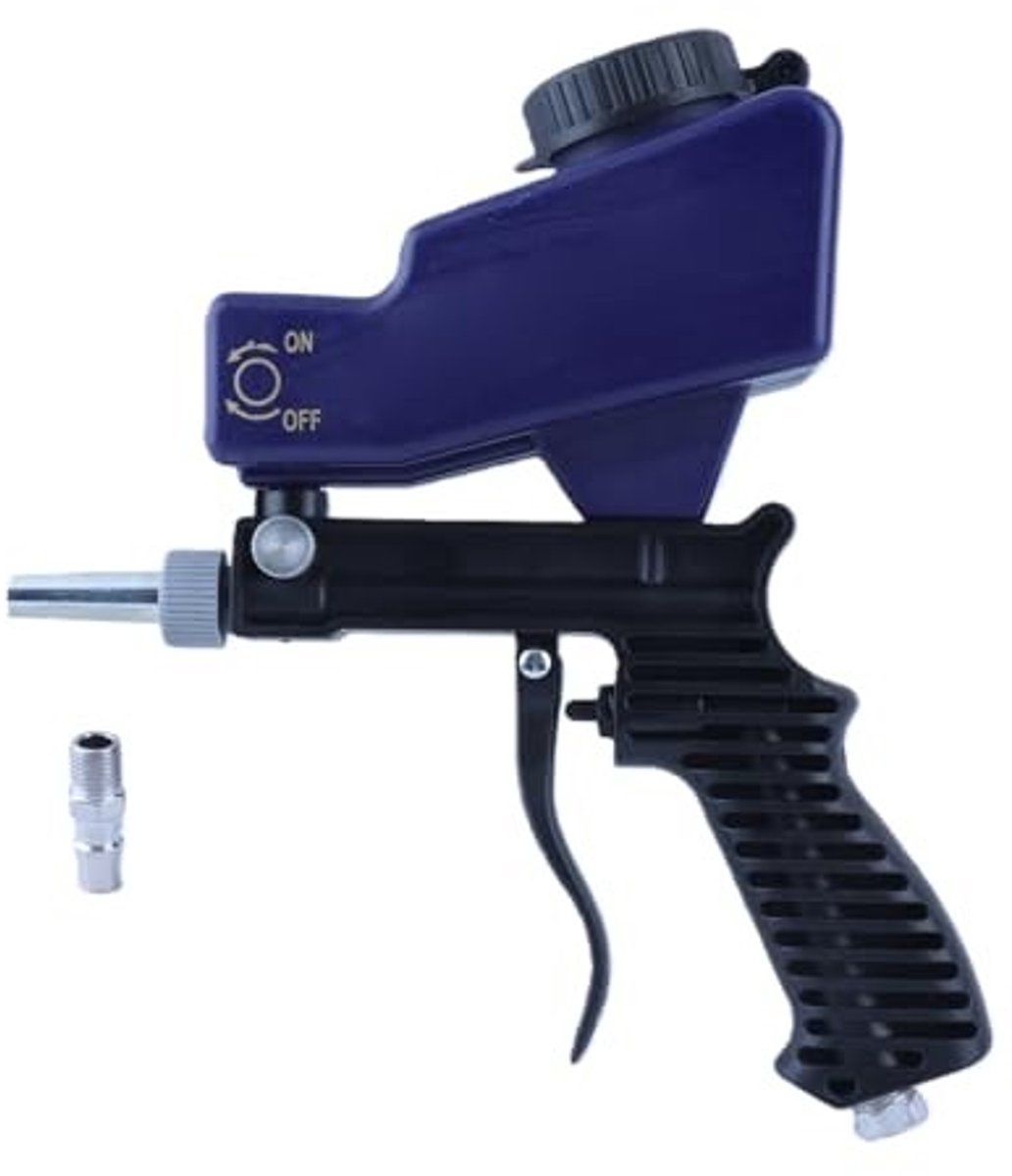 Allecto - Sandblast Gun - Air Sandblasting - 600cc tankcapaciteit - Handgereedschap - 18Oz - 7.0 Scfm - 2-15/16 inch spuitmond - Geschikt voor prof...