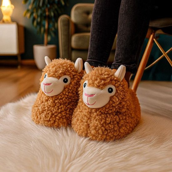 Mode Vrouwen Schattige Kat Winter Pantoffels Binnen