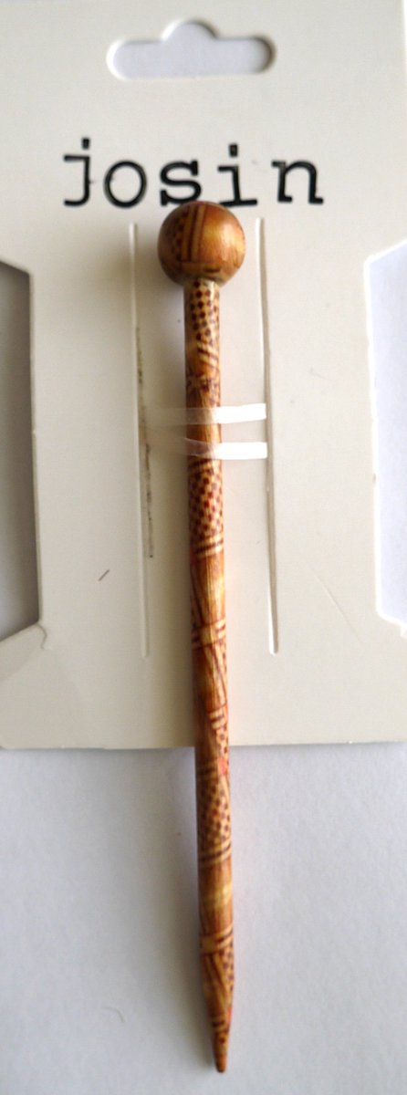 Josin. Hout Knotstok 11,5 cm lang