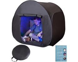 Sensorische Tent Kinderen 90CM – Donkere Pop Up Tent – Sensorisch Speelgoed – Kinder Tent 1.5 a 2 jaar en ouder – Sensorisch Tent – Sensomotorisch Speelgoed – Sensorisch Speelgoed Autisme - Sensorische Hulpmiddelen & Stimulatie