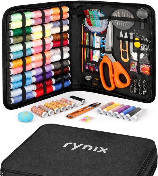 Foto: Naaiset compleet naaisetje 230 delig naaidoos luxe naaibox naaien naai set naaigaren accessoires voor naaimachines