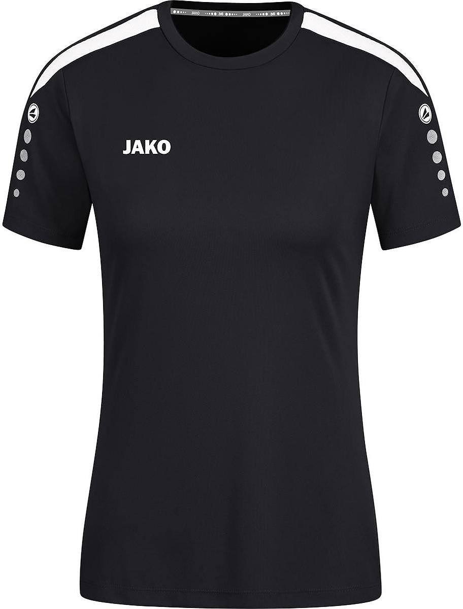 Jako Power Shirt Korte Mouw Dames - Zwart | Maat: 38