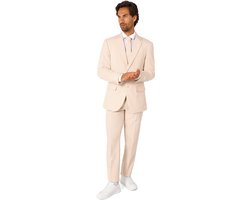 OppoSuits Dandy Sandy Mannen Pak - Heren Kostuum - Zandkleur - Maat EU54