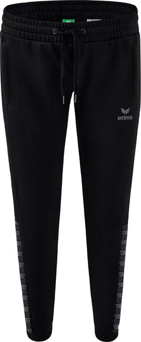 Erima Essential Team Sweatbroek Dames - Zwart / Slate Grey | Maat: 36