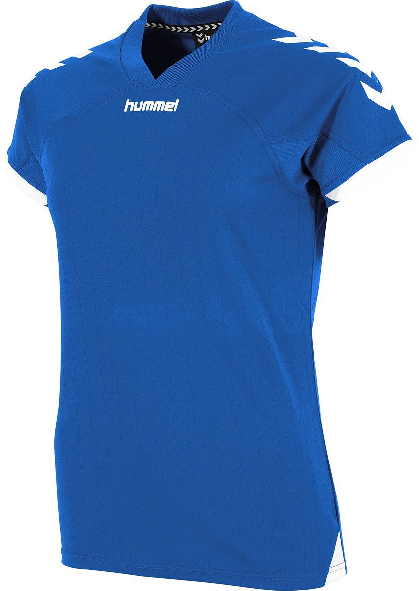 Hummel Fyn Shirt Korte Mouw Dames - Royal / Wit | Maat: L