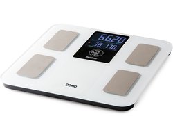 DOMO DO9305W Digitale Personenweegschaal “My Balance” - Slimme Weegschaal met Lichaamsanalyse - 16 Lichaamsparameters - Bluetooth - Gratis App - Max 180kg
