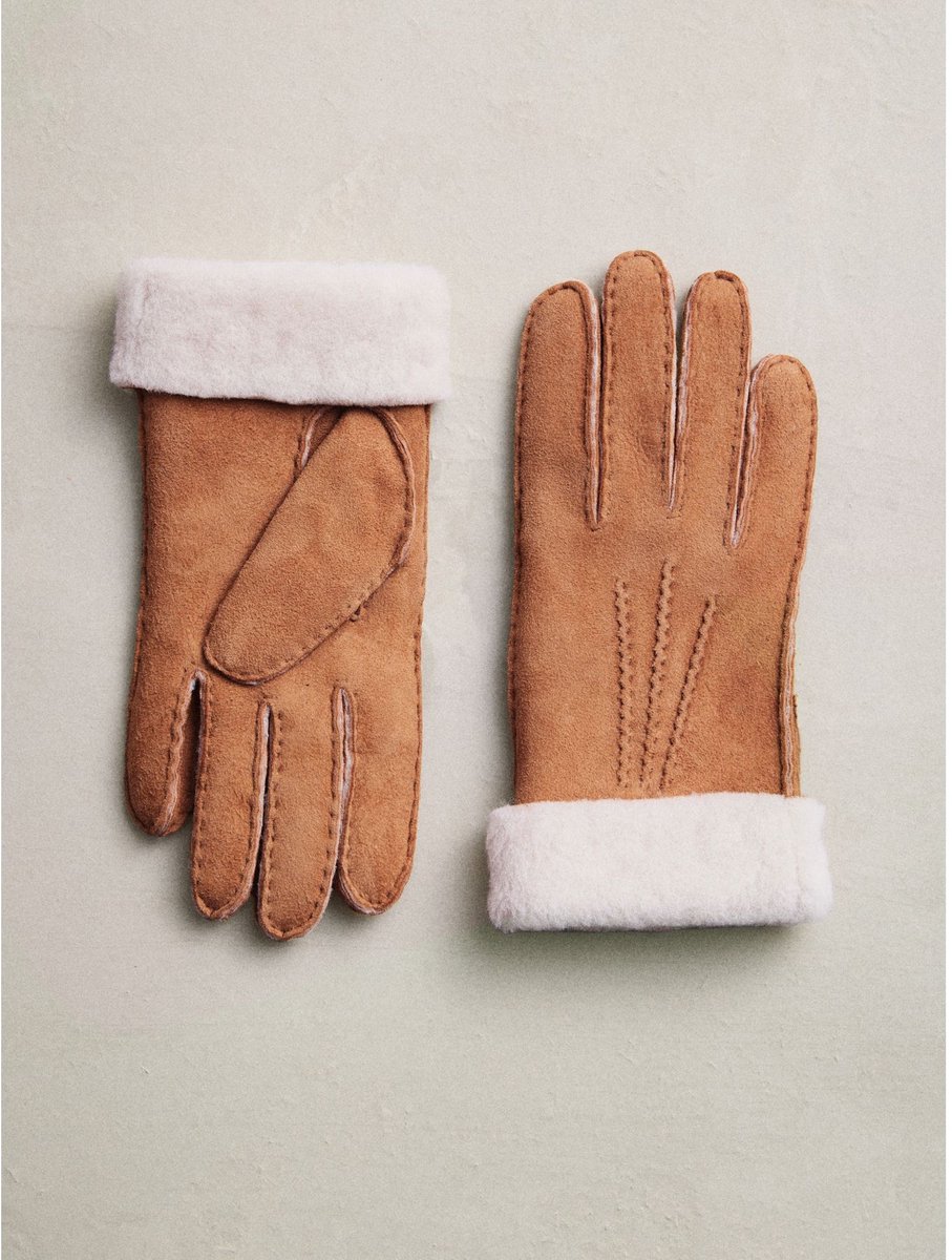 Next - Dames - N. Premium handschoenen van schapenvacht - Bruin