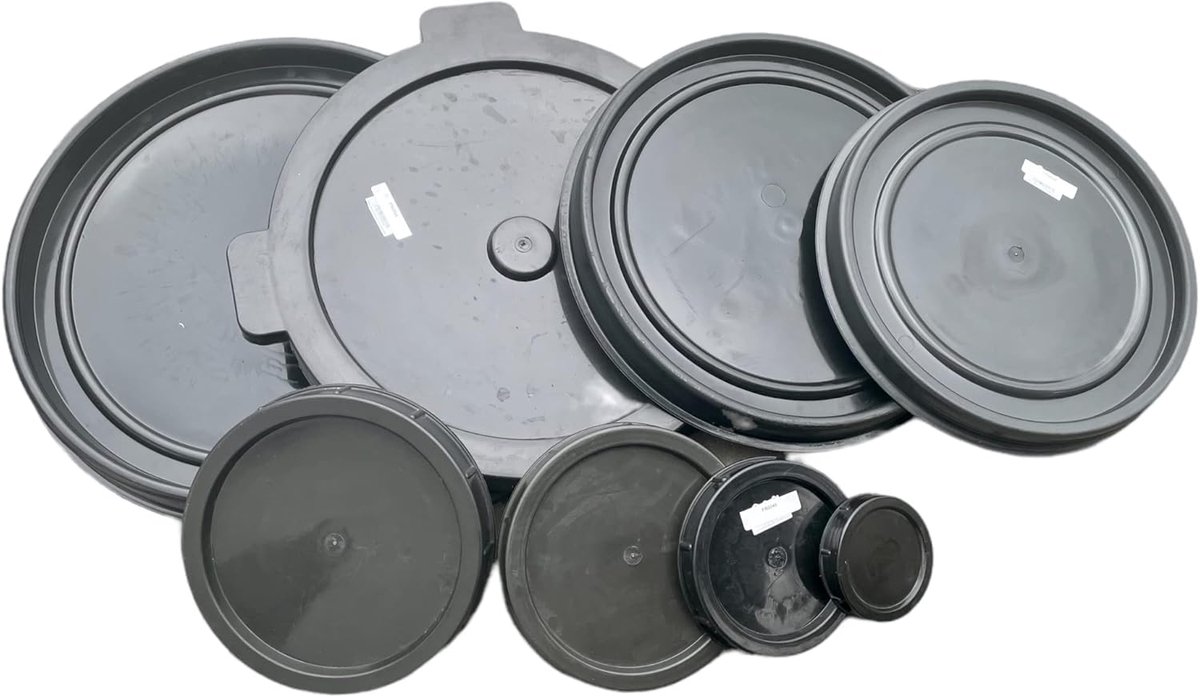 Reservoir Deksel - Vat Dop - Water Opslag - Universele Pasvorm - 26cm Rond - Zwart