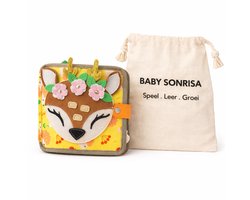 Montessori Activiteitenboek - Activiteiten Boek - Leeftijd 2 tot 4 Jaar - Busy Board - Educatief Speelgoed- Motoriek - Reisboek - Inclusief Opbergtas - Bezigheid Voor Vakantie