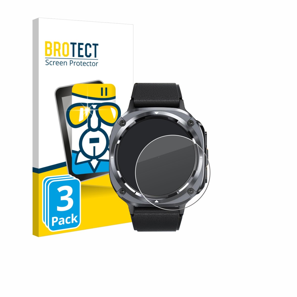 BROTECT - Glas Screenprotector voor TIMU S90+ 1.48" - Gehard Beschermglas 9H 3 Stuks