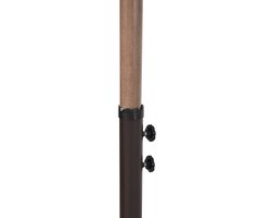 AXI Dion Zweefparasol Ø 300cm Eikenlook/groen – Gepoedercoat frame met kruisvoet – foto 6