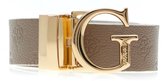 GUESS riem Jena Adjustable And Reversible Pant Belt W105 Dark Taupe Multi crème maat M