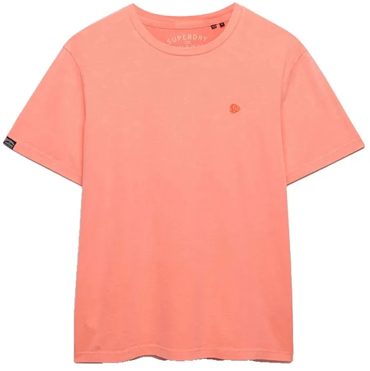 Superdry Classic Essential Neon T-shirt Heren T-shirts Oranje