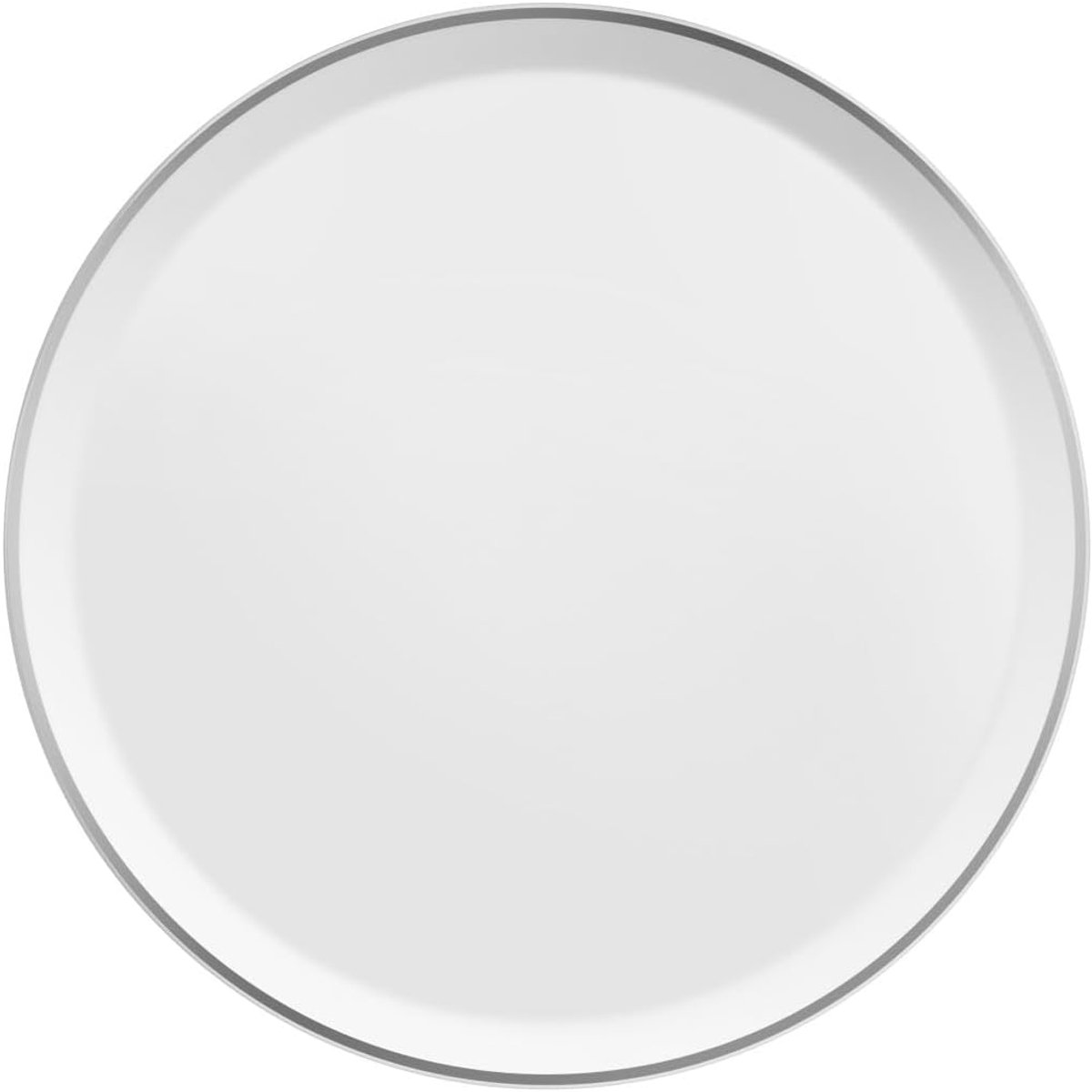 Platte Borden - Dinerservies - Dagelijks Gebruik - Vaatwasmachinebestendig - 27 cm Diameter - Zilverkleurig