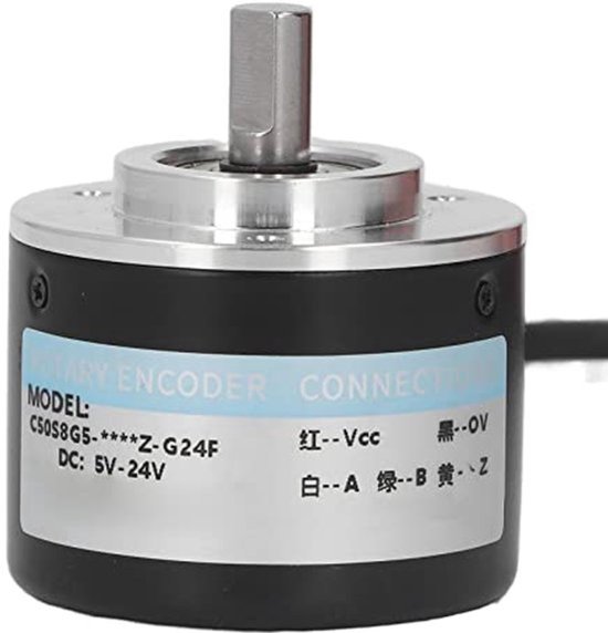 2-Fase Rotary Encoder - DC5-24V - RVS ABS - 1000P/R en 2 Inch Dikte | bol